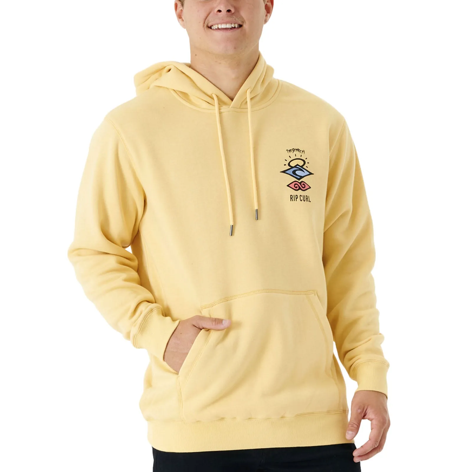 Rip Curl Mens Search Icon Fleece Pullover Hoodie