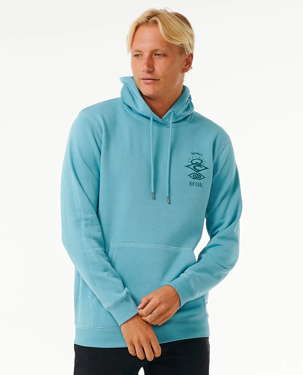 Rip Curl Mens Search Icon Fleece Pullover Hoodie