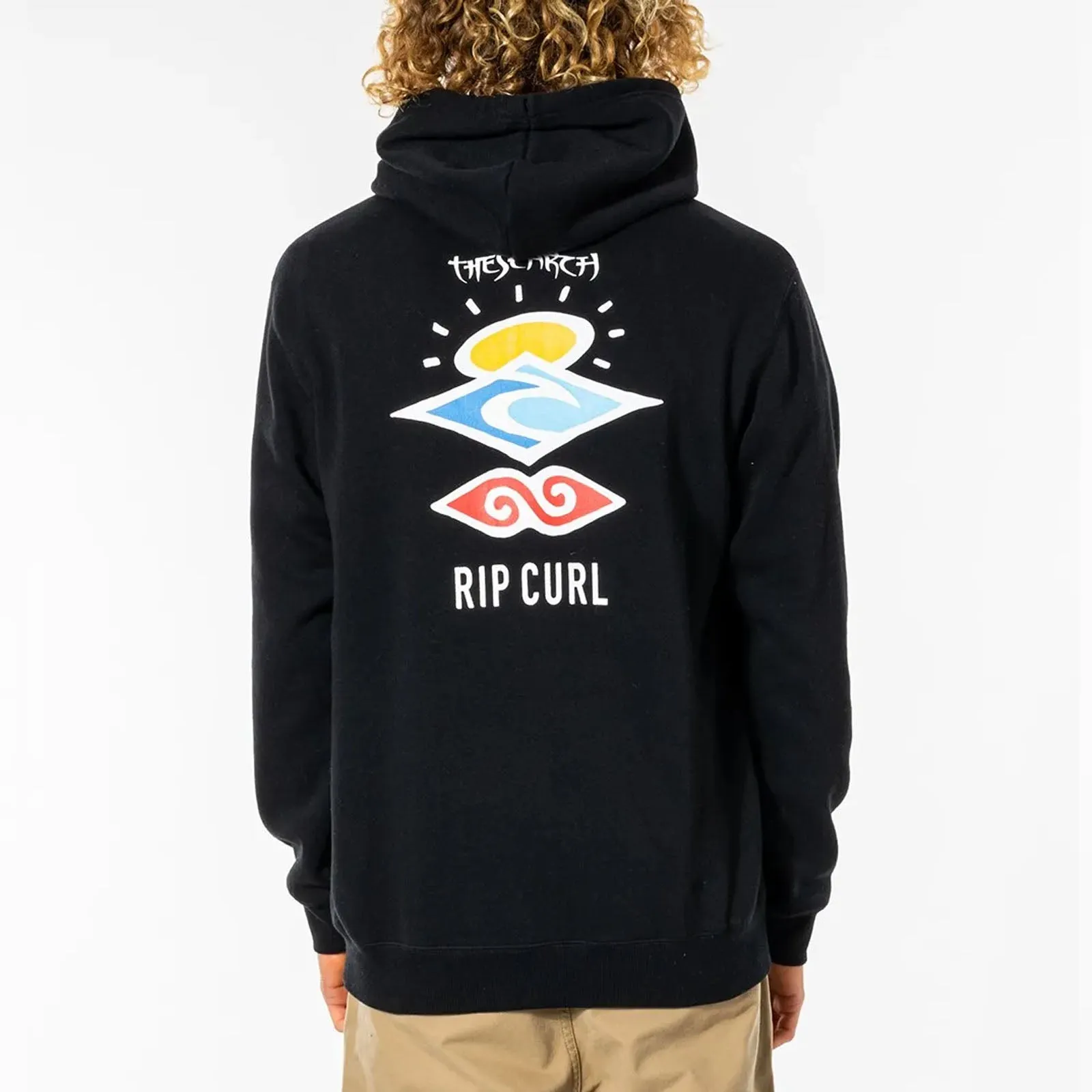 Rip Curl Mens Search Icon Fleece Pullover Hoodie