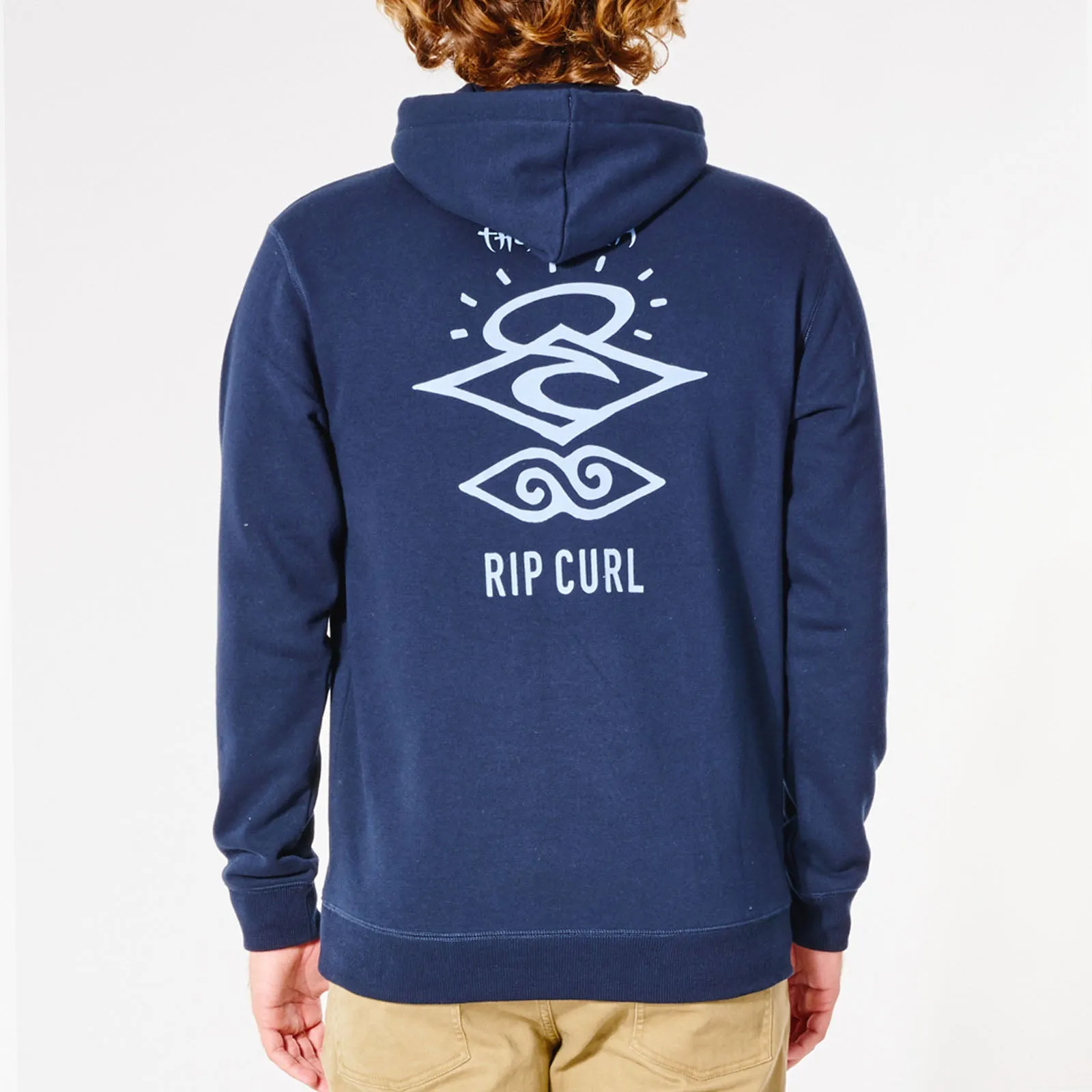 Rip Curl Mens Search Icon Fleece Pullover Hoodie