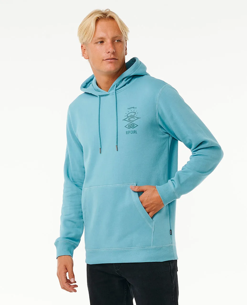 Rip Curl Mens Search Icon Fleece Pullover Hoodie