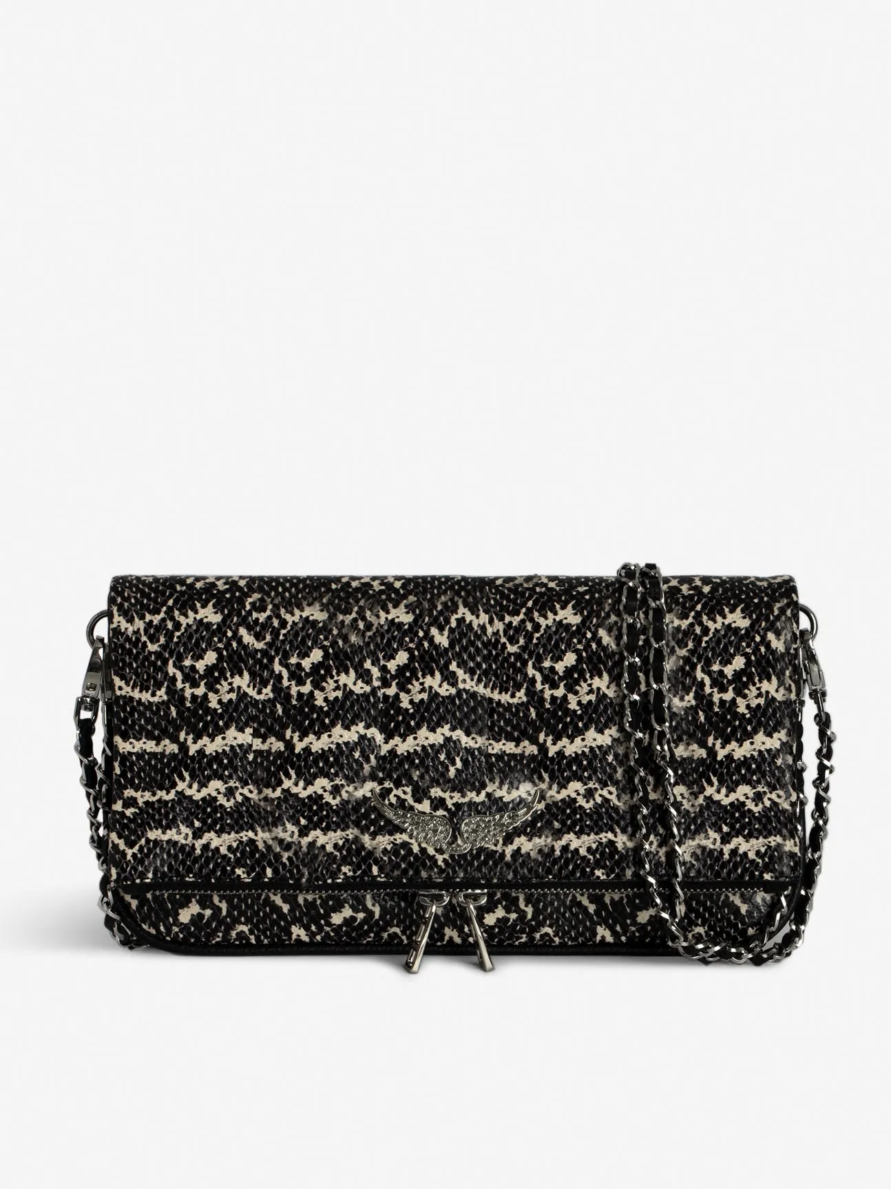 Rock Wild Clutch Bag, black/white