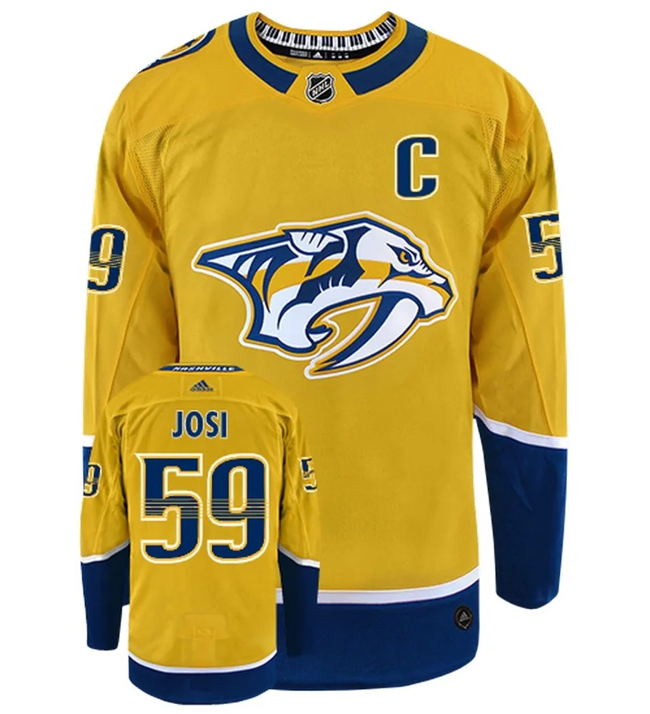 Roman Josi Nashville Predators Adidas Primegreen Authentic NHL Hockey Jersey     