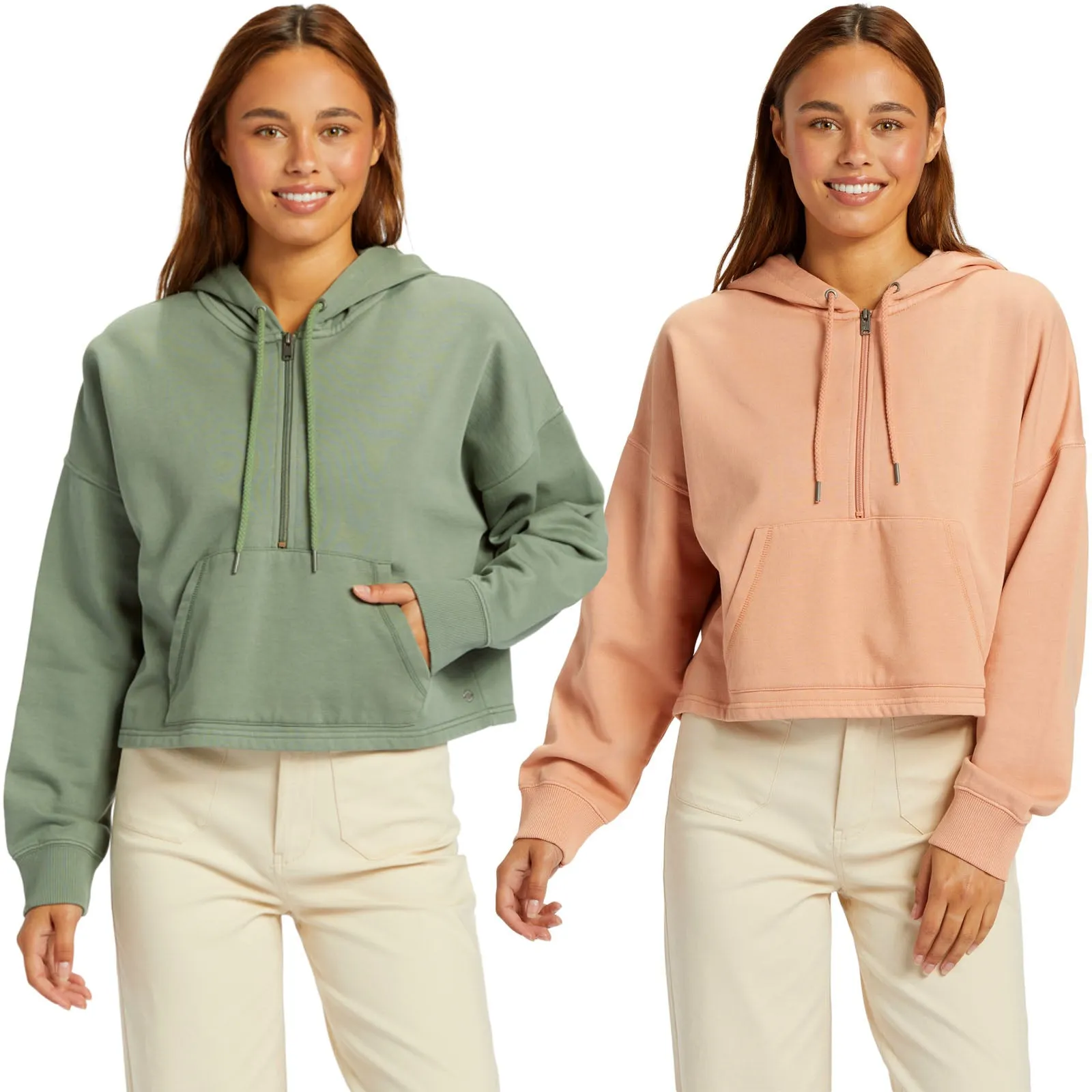 Roxy Womens Drakes Cove Half Zip Hoodie