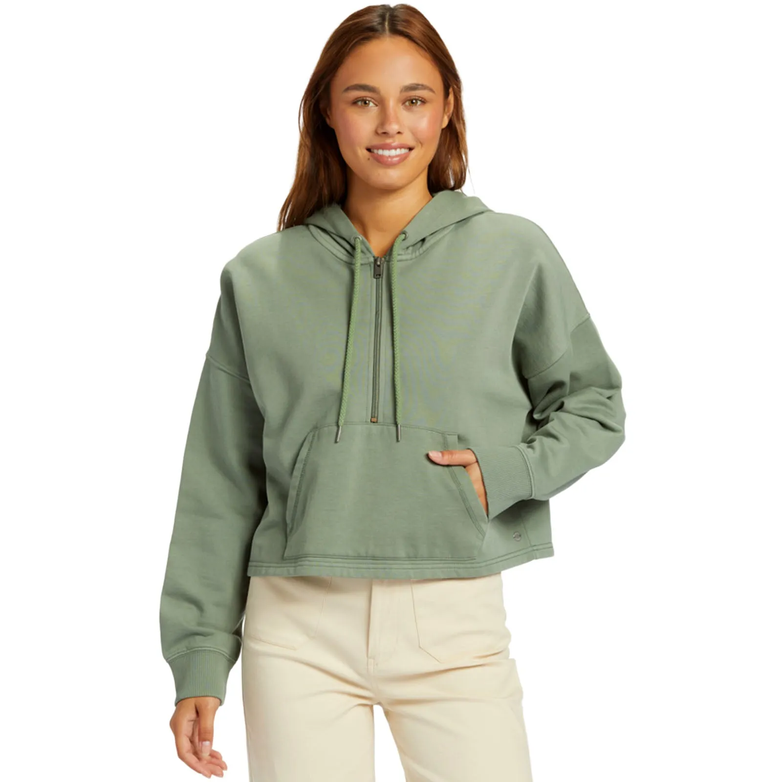 Roxy Womens Drakes Cove Half Zip Hoodie