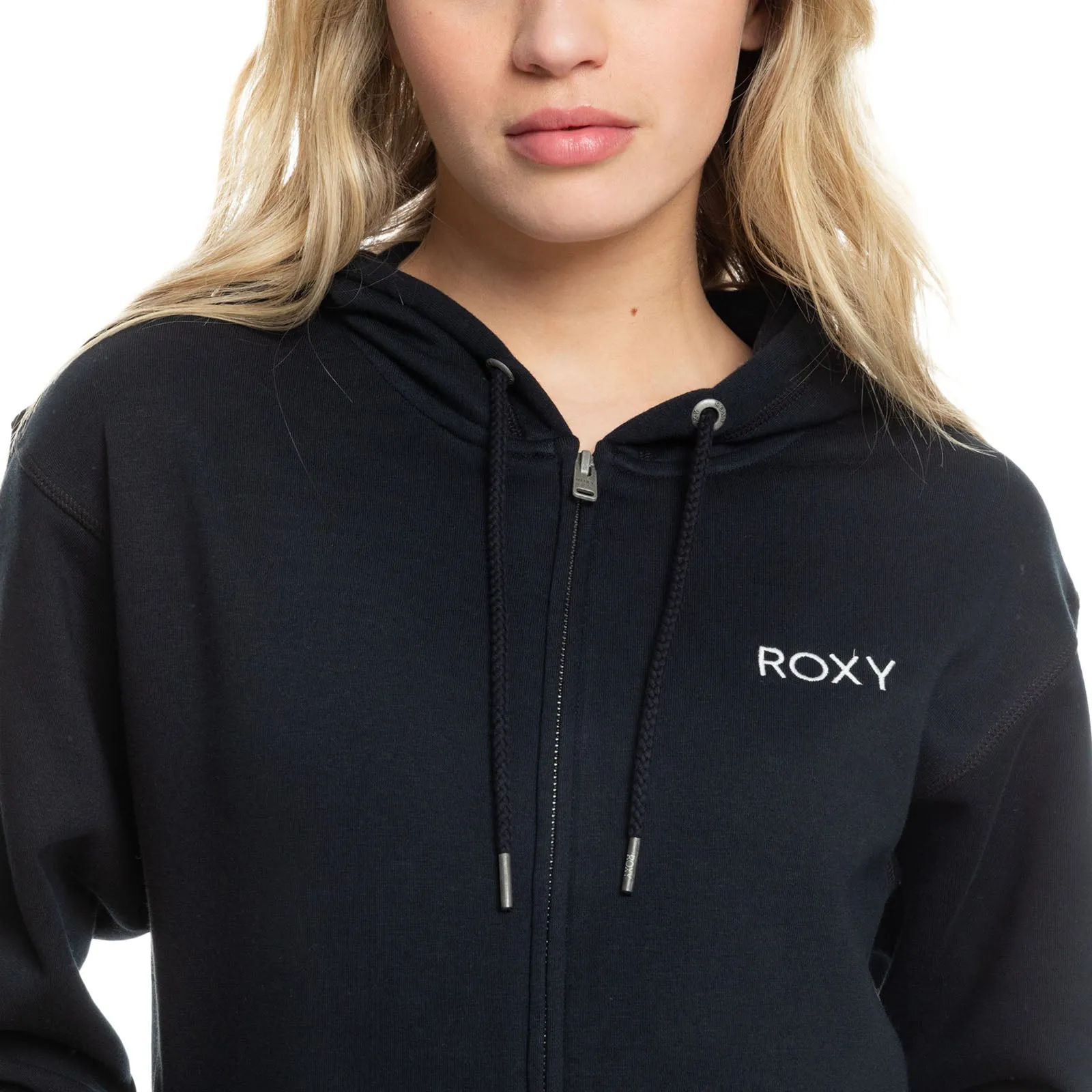 Roxy Womens Surf Soaked Full Zip Sweatshirt Hoodie - Black