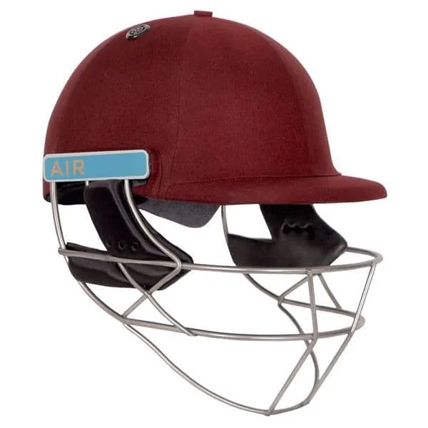 Shrey Master Class AIR Cricket Helmet,  Stainless Steel Grill, Maroon