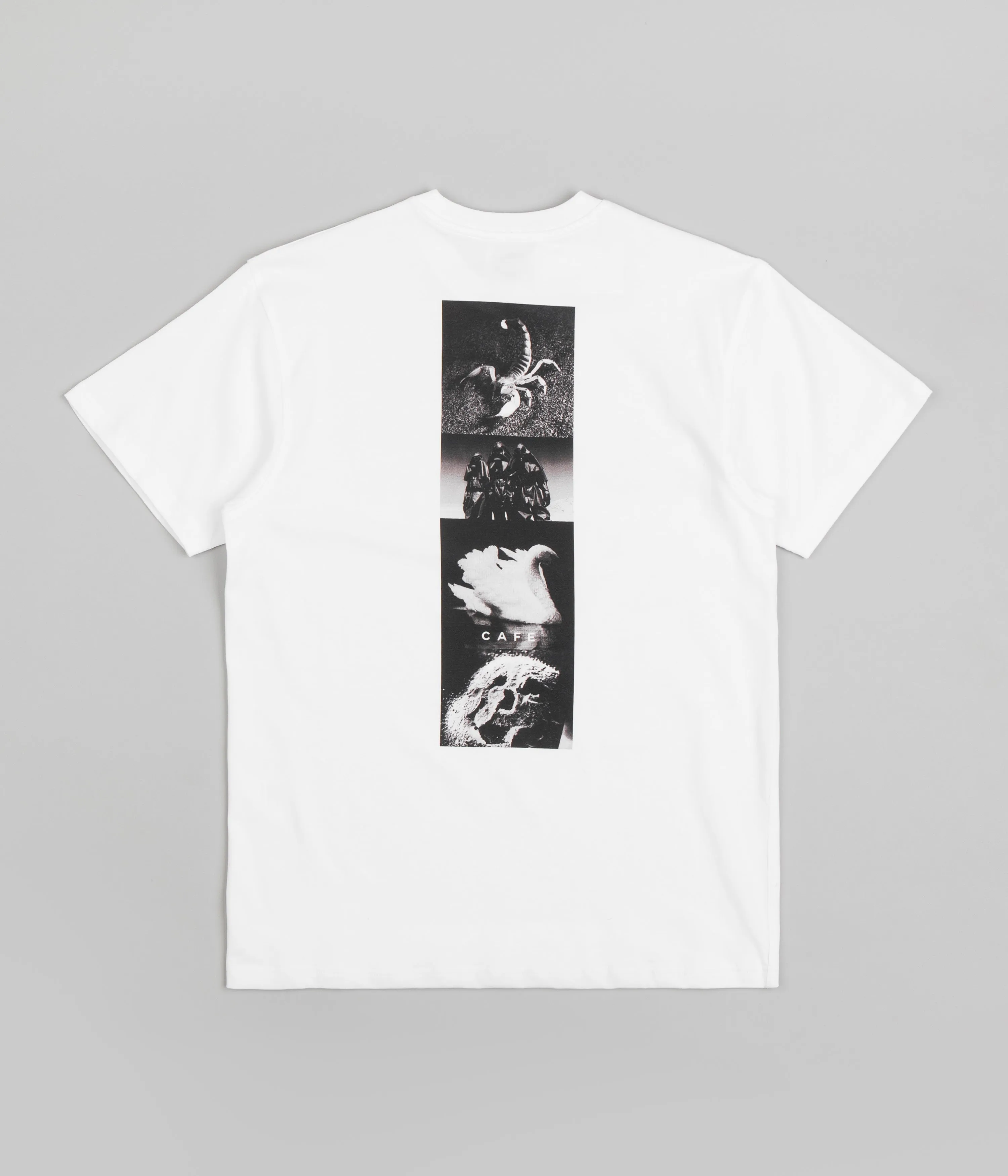 Skateboard Cafe Swan T-Shirt - White