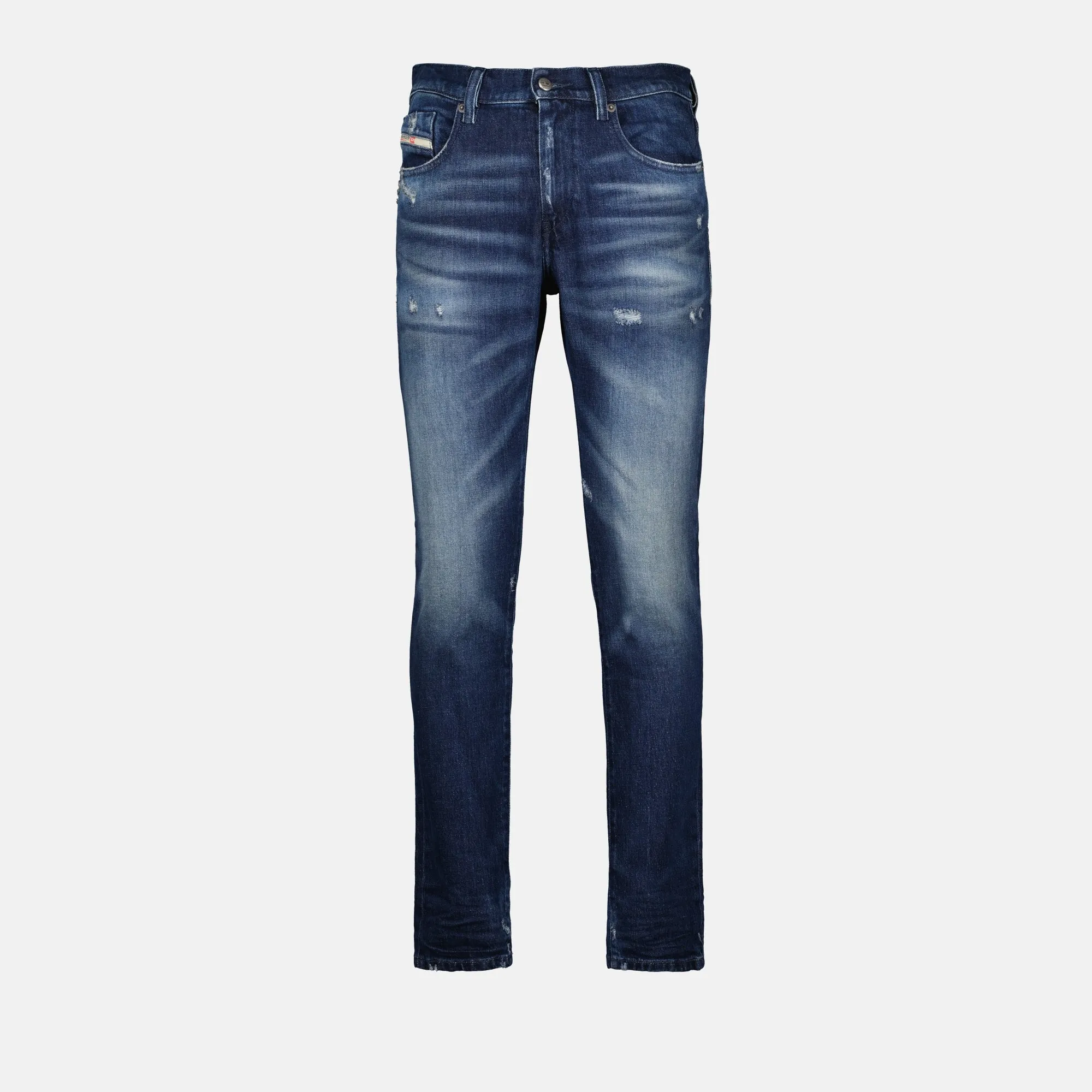 Slim Fit Jeans with a Distressed Look