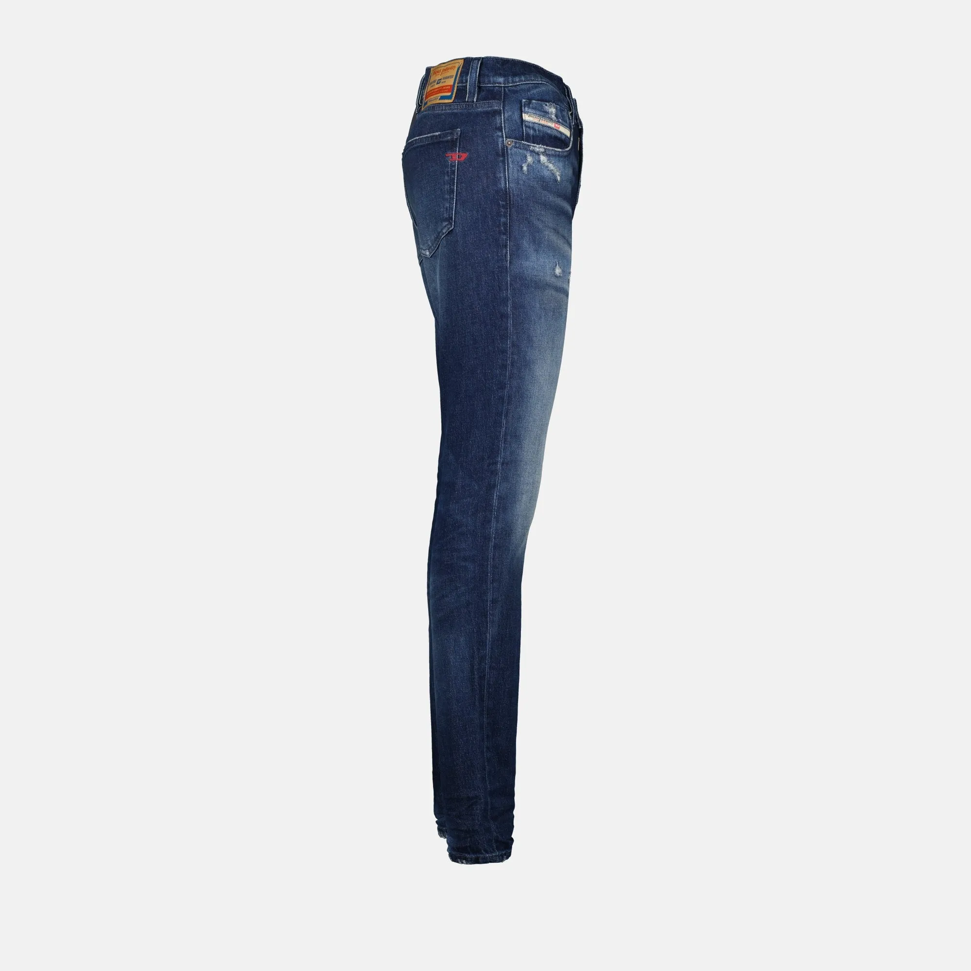 Slim Fit Jeans with a Distressed Look