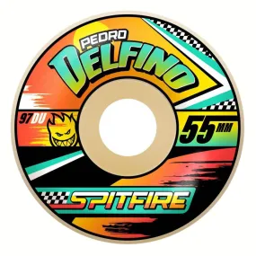 Spitfire Skateboard Wheels Formula Four 97DU Pedro Turbo Radial Multi 57mm