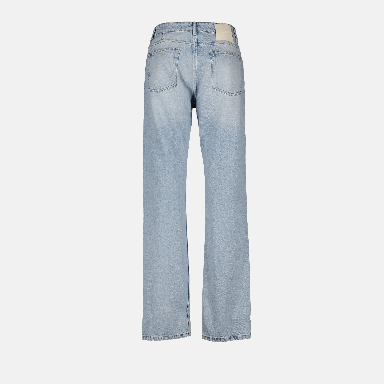 Straight Fit Washed Jeans