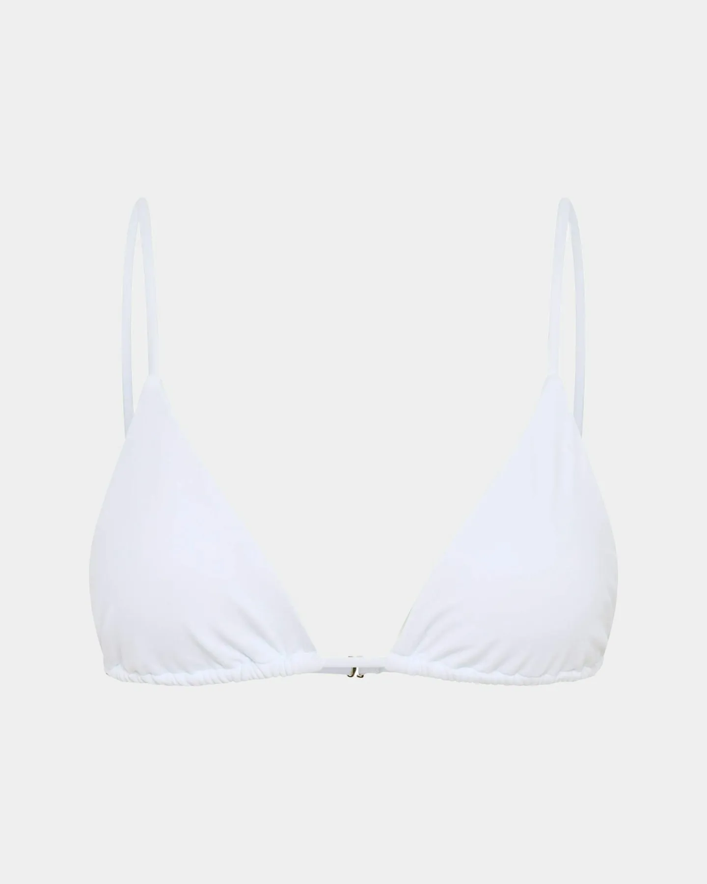 Subtitled Classic Triangle Bikini Top - White | SurfStitch