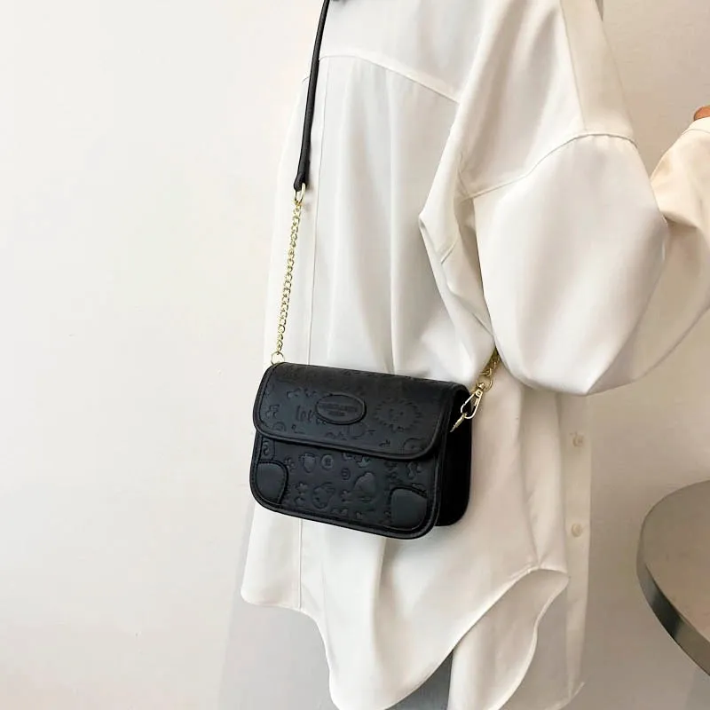 Summer small fresh small bag for women 2024 new trendy fashion chain crossbody bag internet celebrity niche ins small square bag