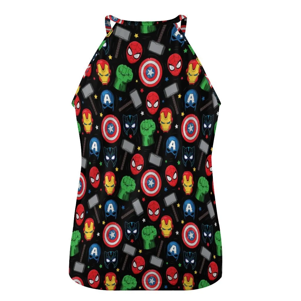 Super Heroes Women's Round-Neck Vest Tank Top