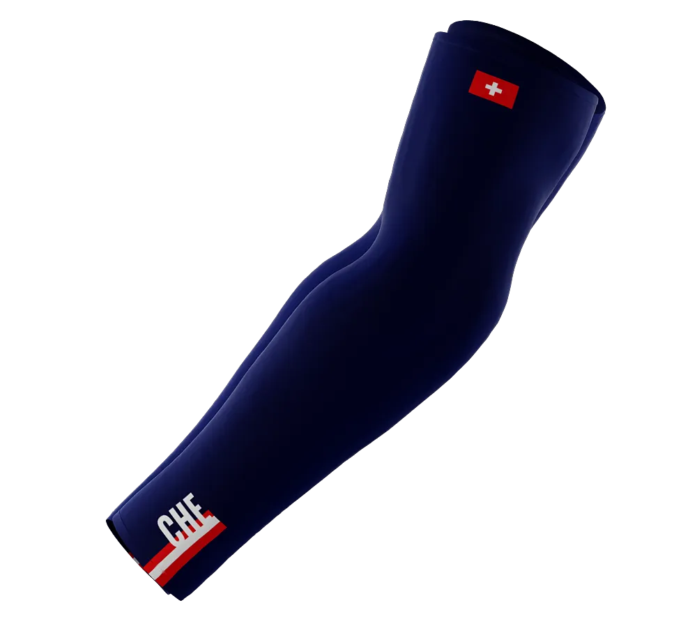 Switzerland Code Compression Arm Sleeves - Walking - Cycling - Running - Golf - Baseball - Basketball