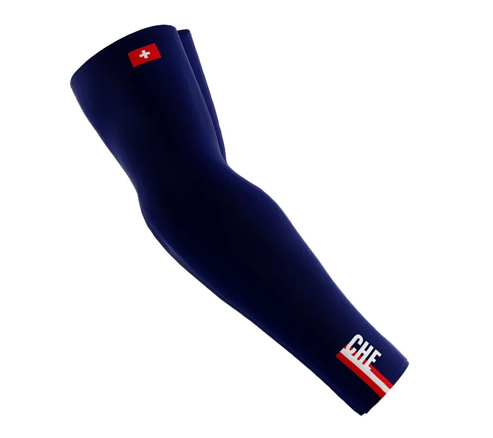 Switzerland Code Compression Arm Sleeves - Walking - Cycling - Running - Golf - Baseball - Basketball