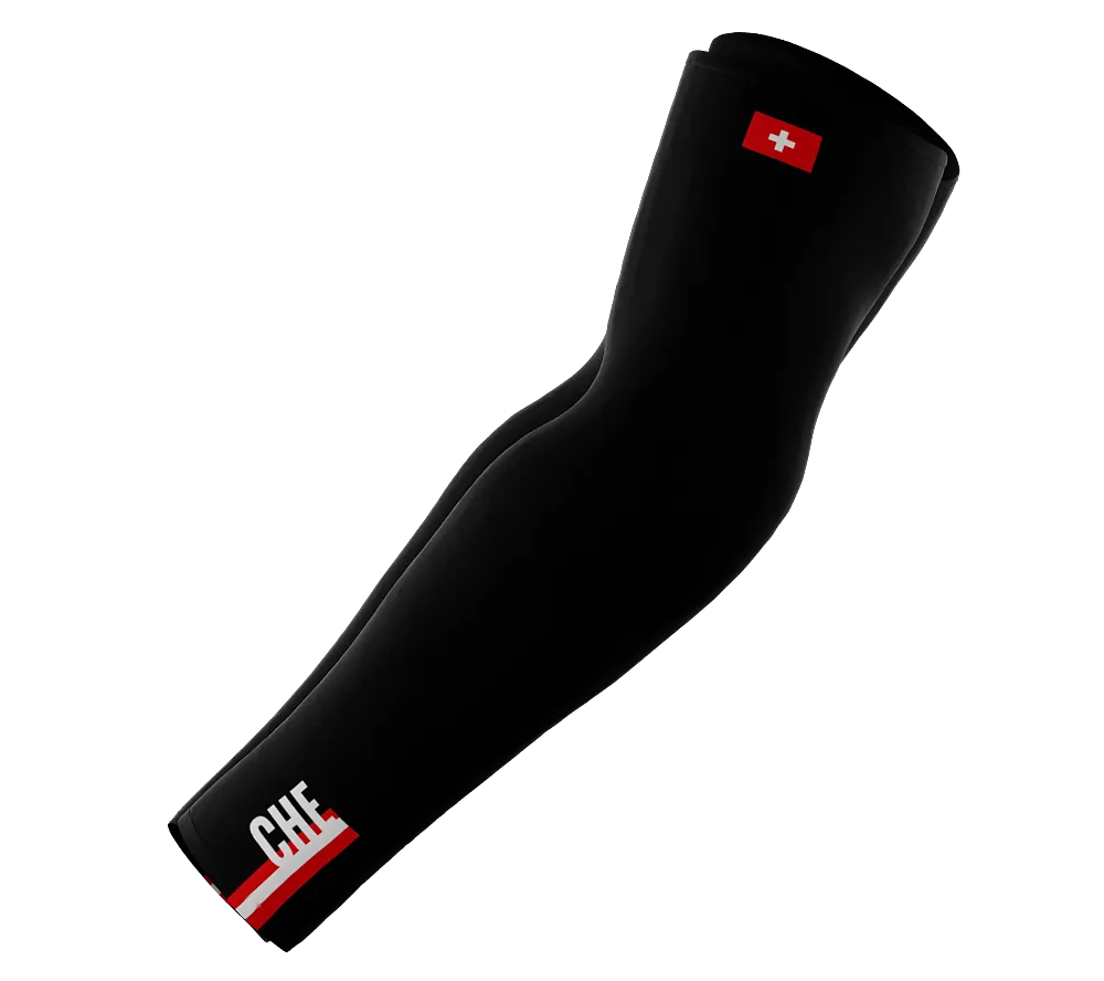 Switzerland Code Compression Arm Sleeves - Walking - Cycling - Running - Golf - Baseball - Basketball