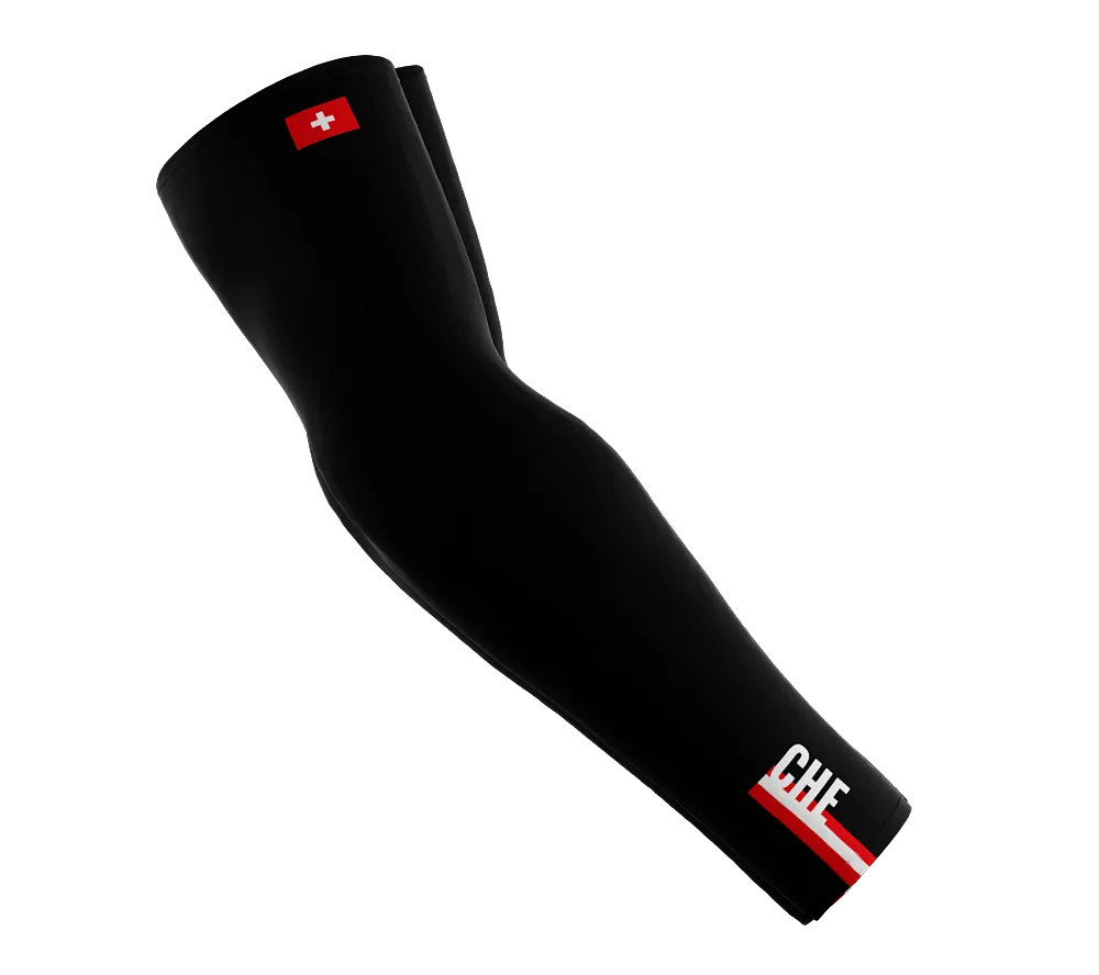 Switzerland Code Compression Arm Sleeves - Walking - Cycling - Running - Golf - Baseball - Basketball