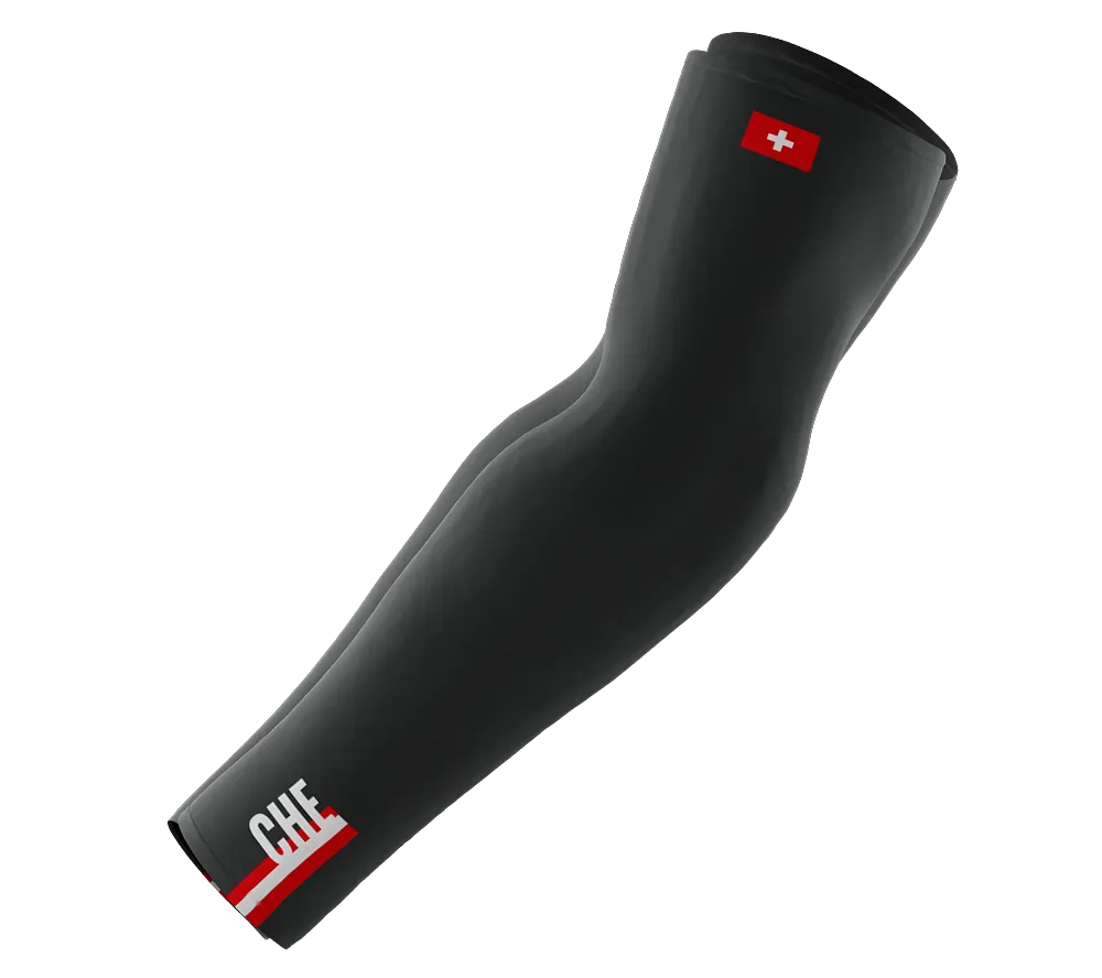 Switzerland Code Compression Arm Sleeves - Walking - Cycling - Running - Golf - Baseball - Basketball