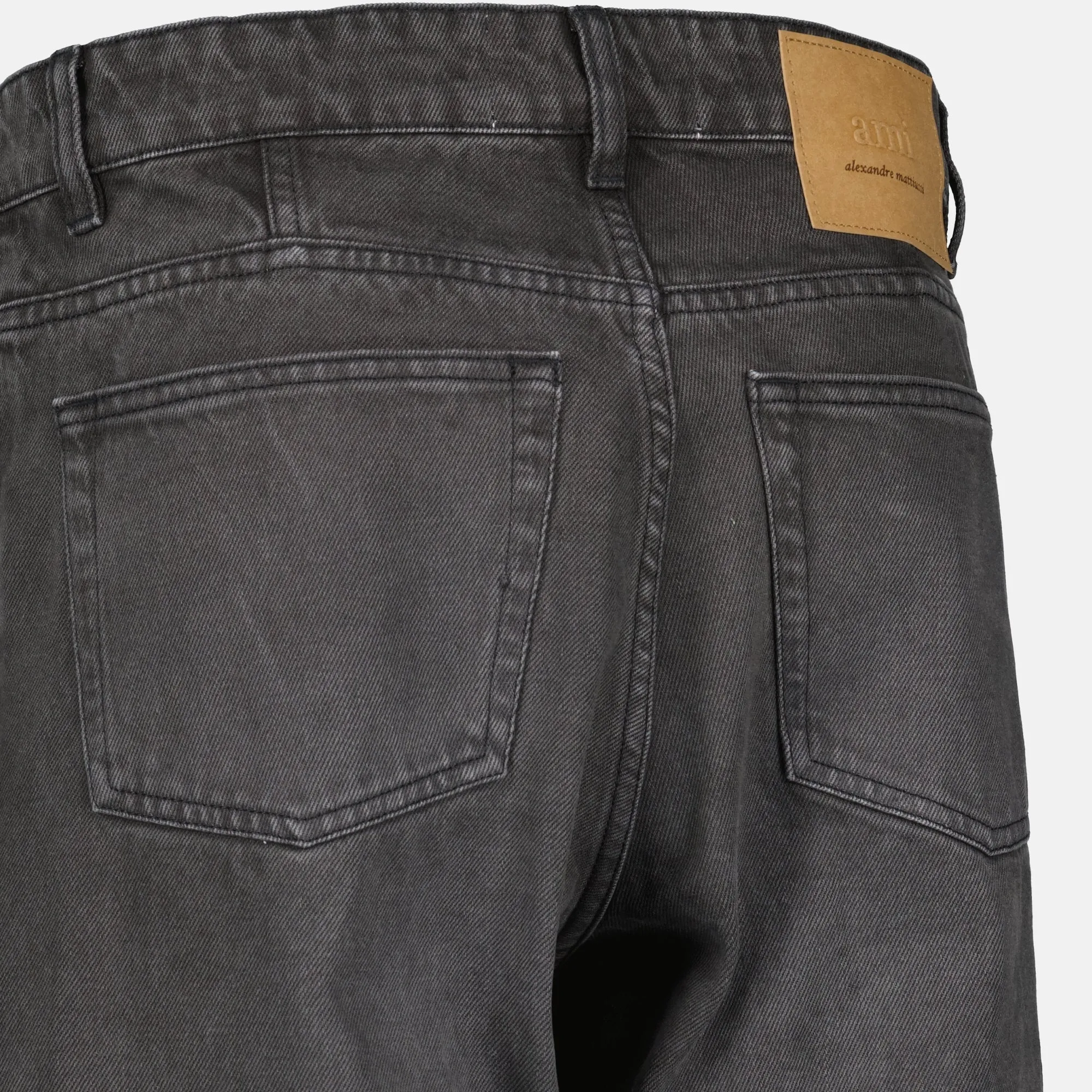 Tapered Cotton Twill Jeans