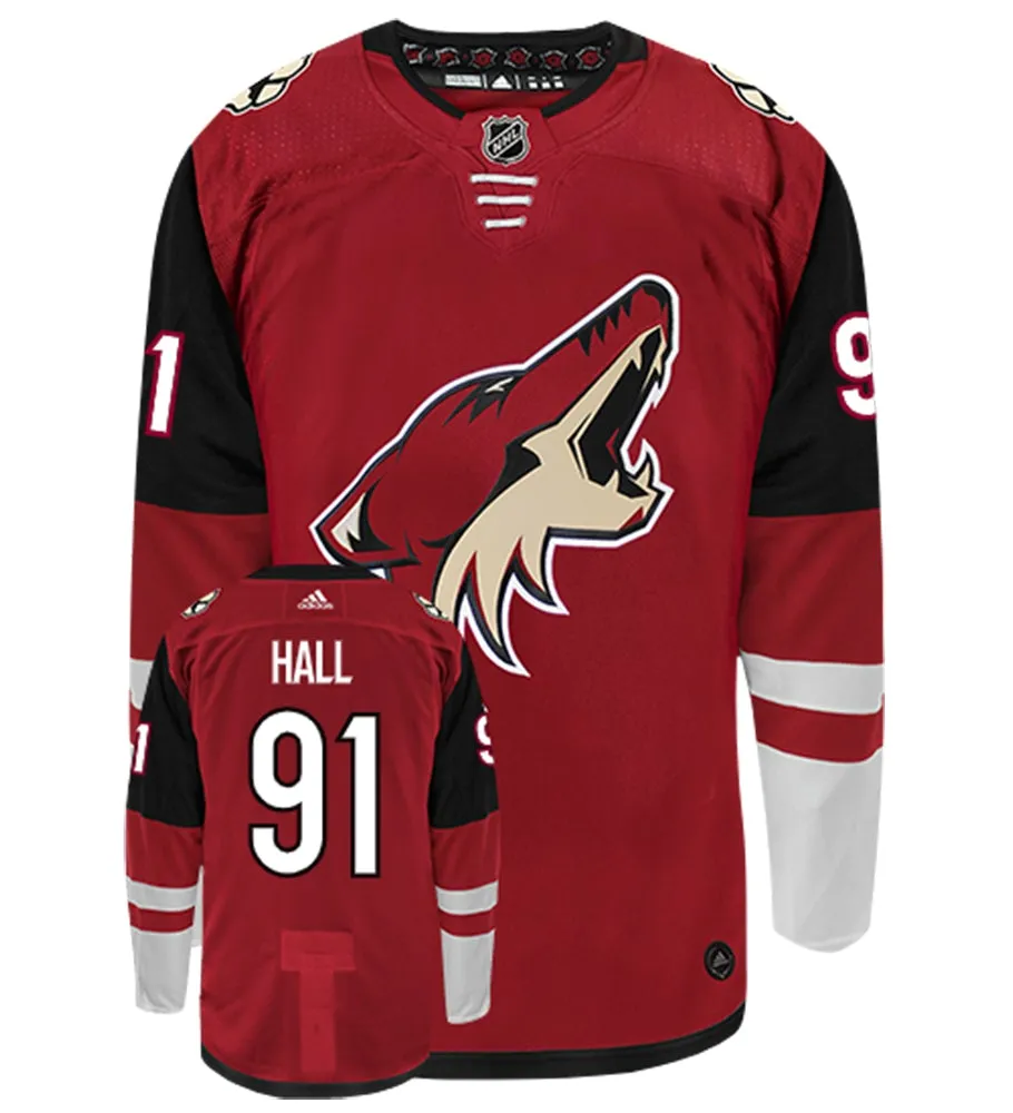 Taylor Hall Arizona Coyotes Adidas Authentic Home NHL Hockey Jersey     