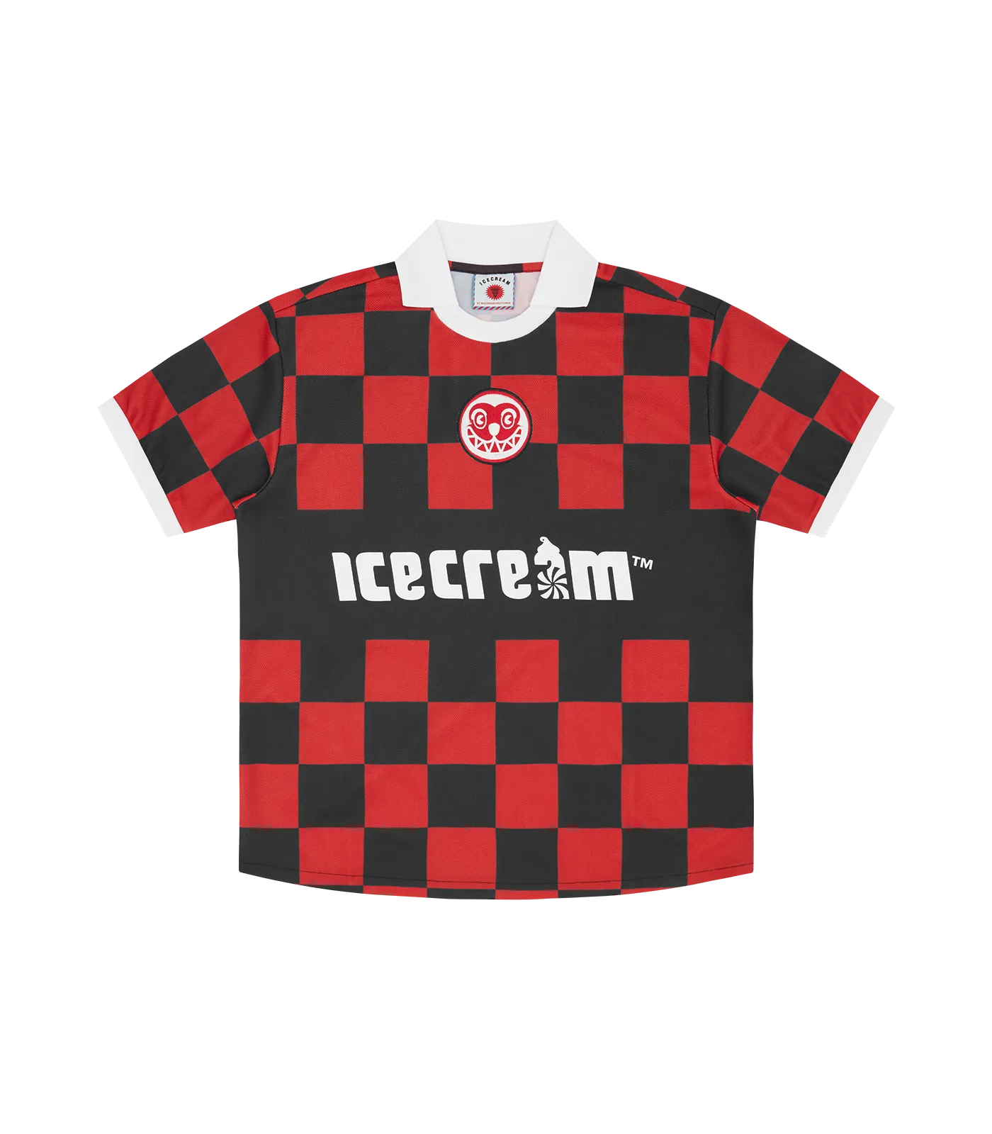 TEAM ICECREAM FOOTBALL SHIRT - RED CHECK