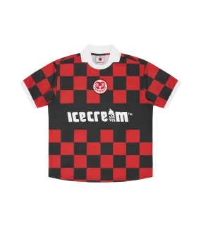 TEAM ICECREAM FOOTBALL SHIRT - RED CHECK