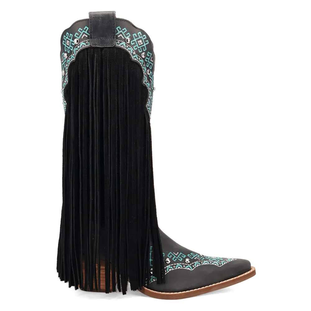 Tequila Fringe Southwest Sunrise Snip Toe Cowboy Boots