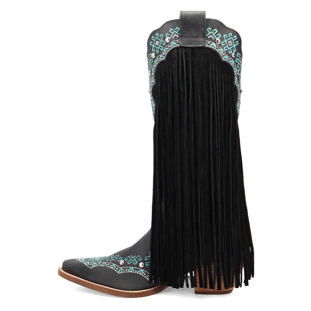 Tequila Fringe Southwest Sunrise Snip Toe Cowboy Boots