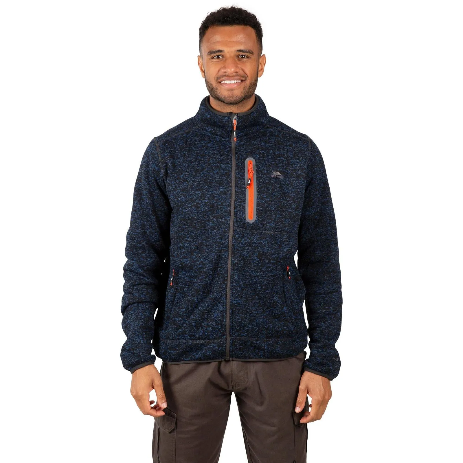 Trespass Mens Bingham Full Zip Heavyweight Fleece Jacket