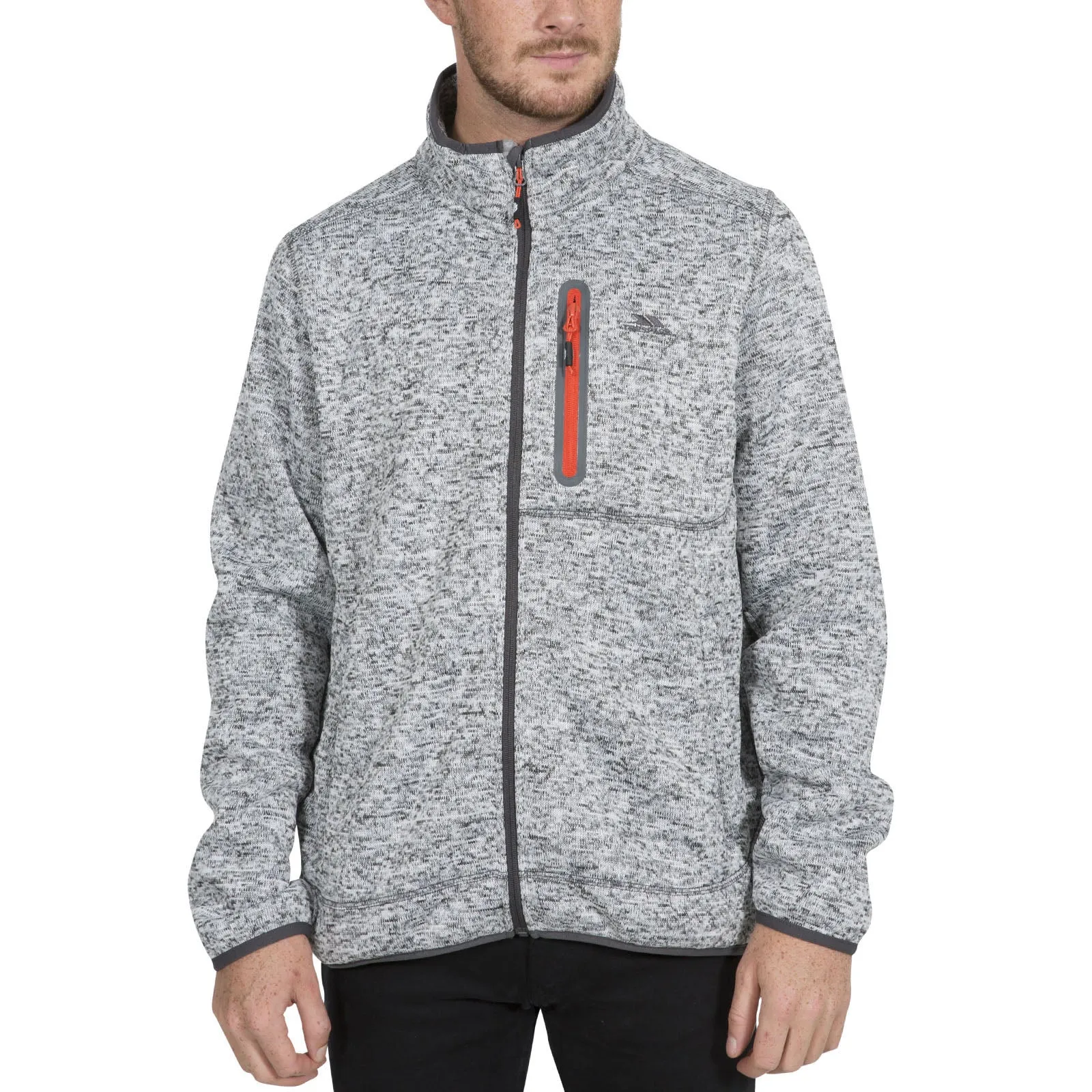 Trespass Mens Bingham Full Zip Heavyweight Fleece Jacket