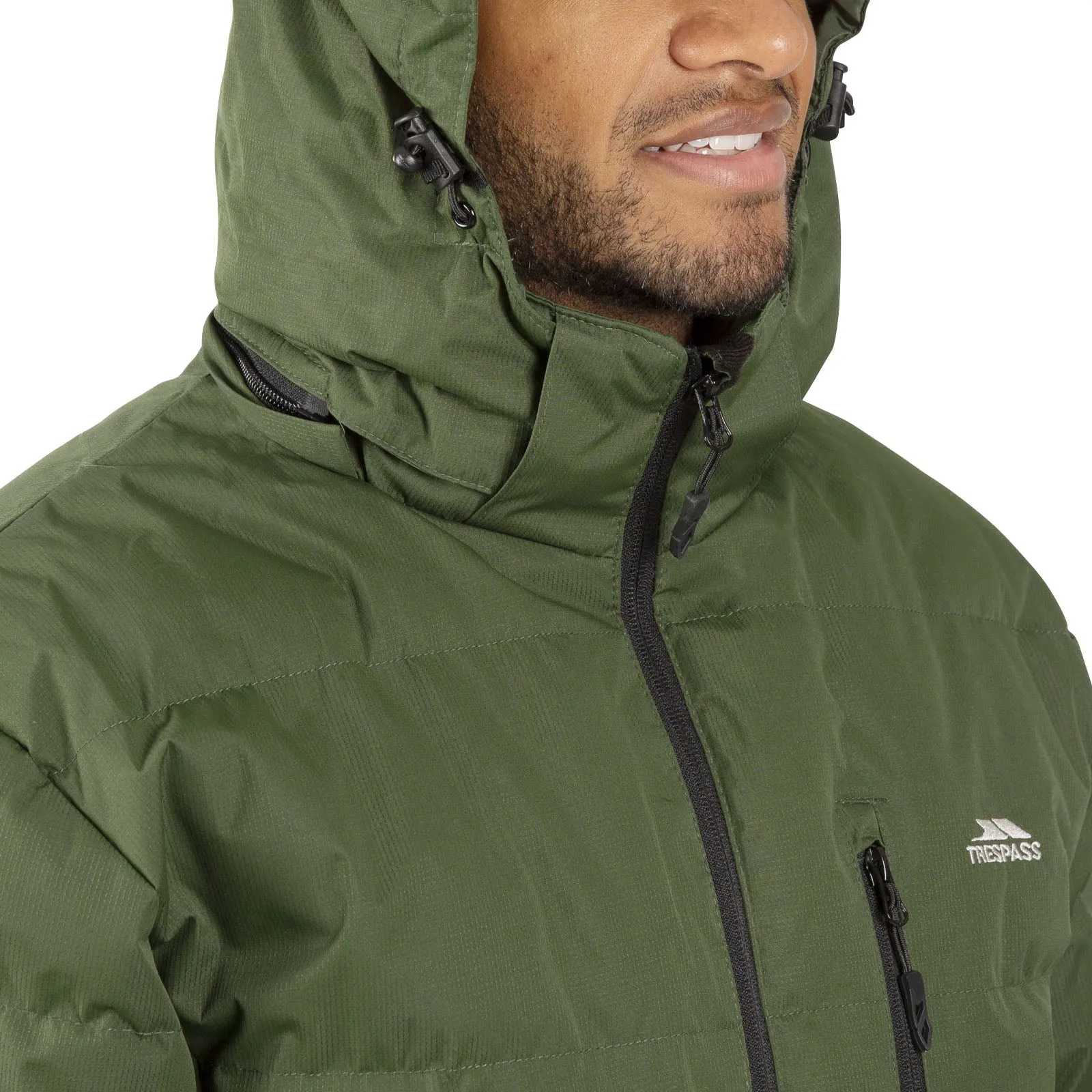 Trespass Mens Clip Hooded Padded Jacket