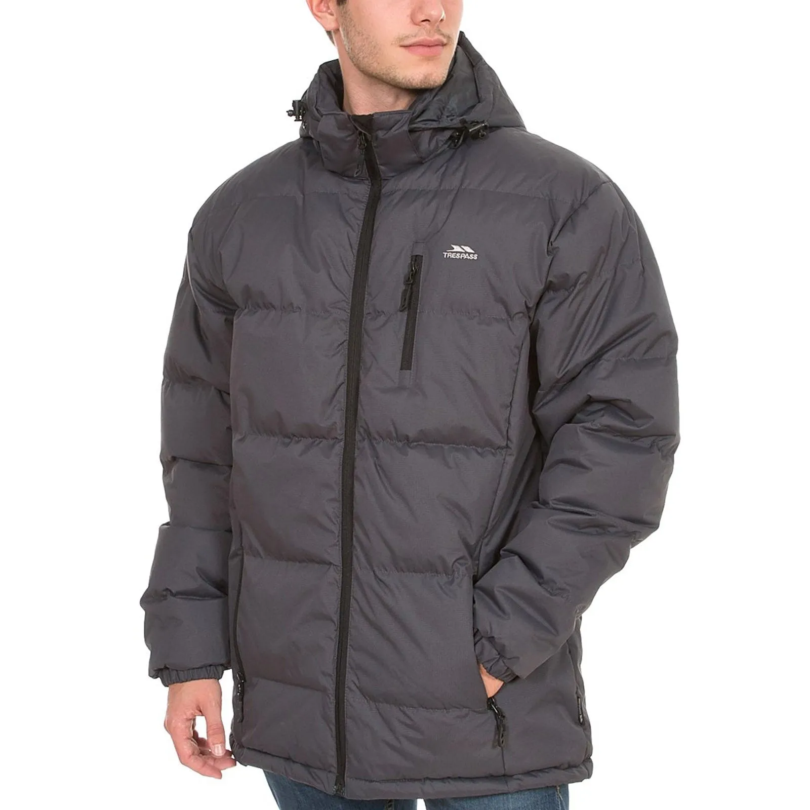 Trespass Mens Clip Hooded Padded Jacket