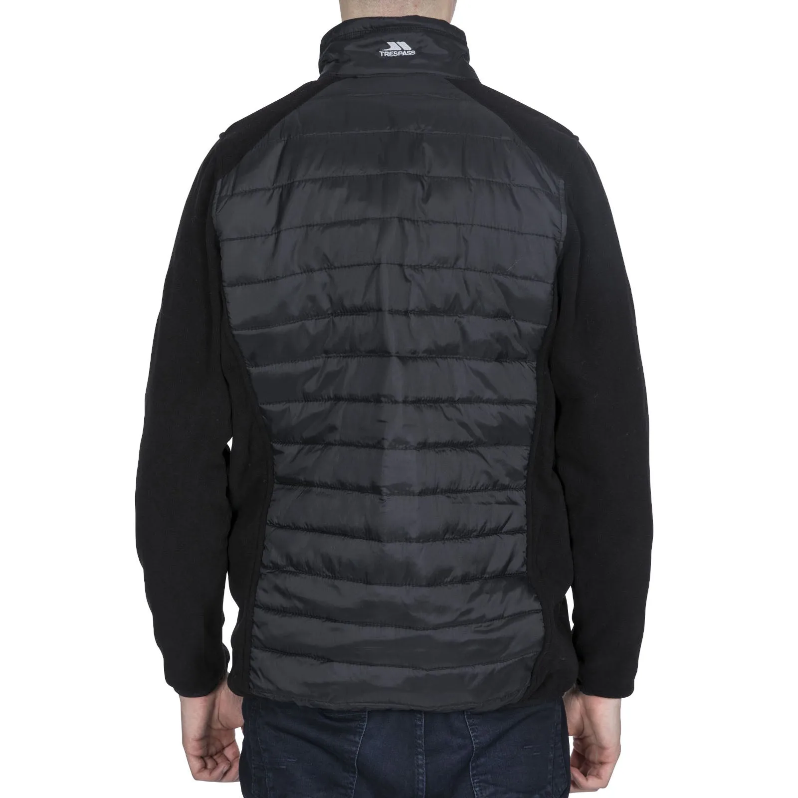 Trespass Mens Saunter Full Zip Padded Jacket - Black