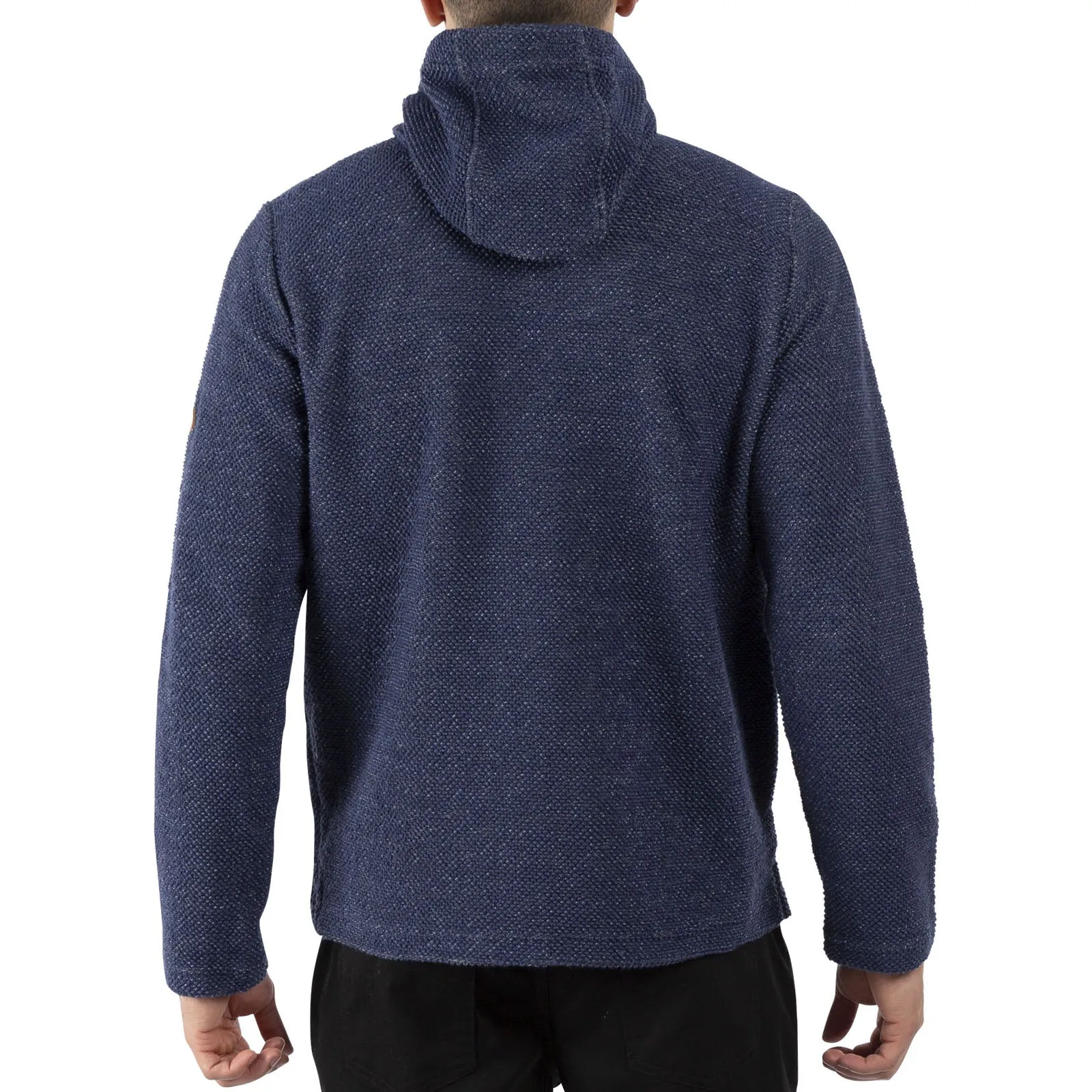 Trespass Mens Scawton Textured Knit Fleece Jacket - Navy