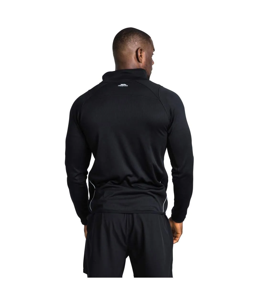 Trespass Mens Whiten Long Sleeve Quick Dry Active Jacket (Black) - UTTP328