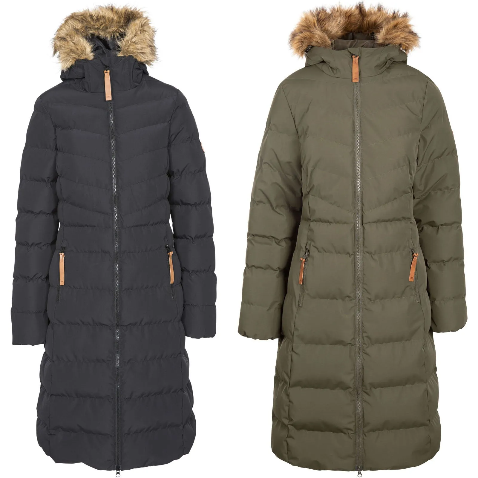 Trespass Womens Audrey Padded Waterproof Faux Fur Jacket