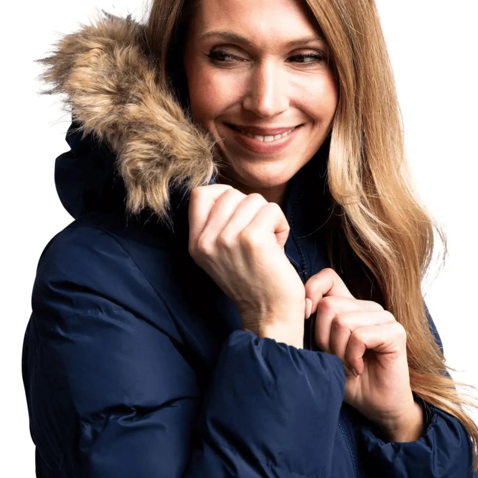 Trespass Womens Audrey Padded Waterproof Faux Fur Jacket