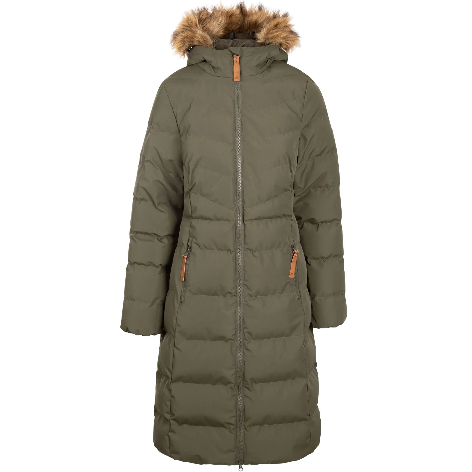 Trespass Womens Audrey Padded Waterproof Faux Fur Jacket