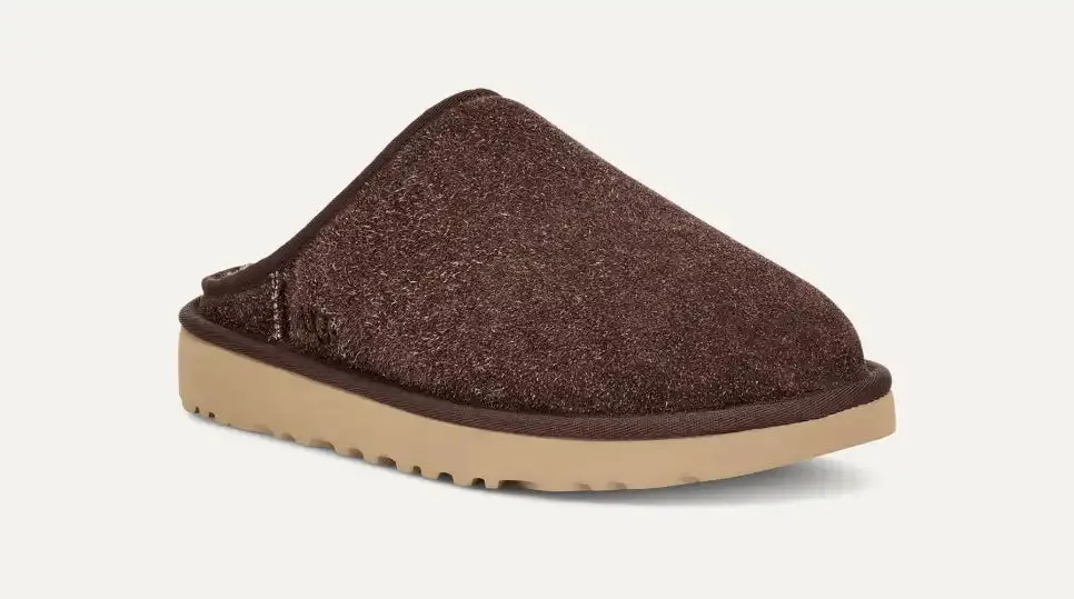 Ugg Classic Slip On Shaggy Suede Burnt Cedar Men's