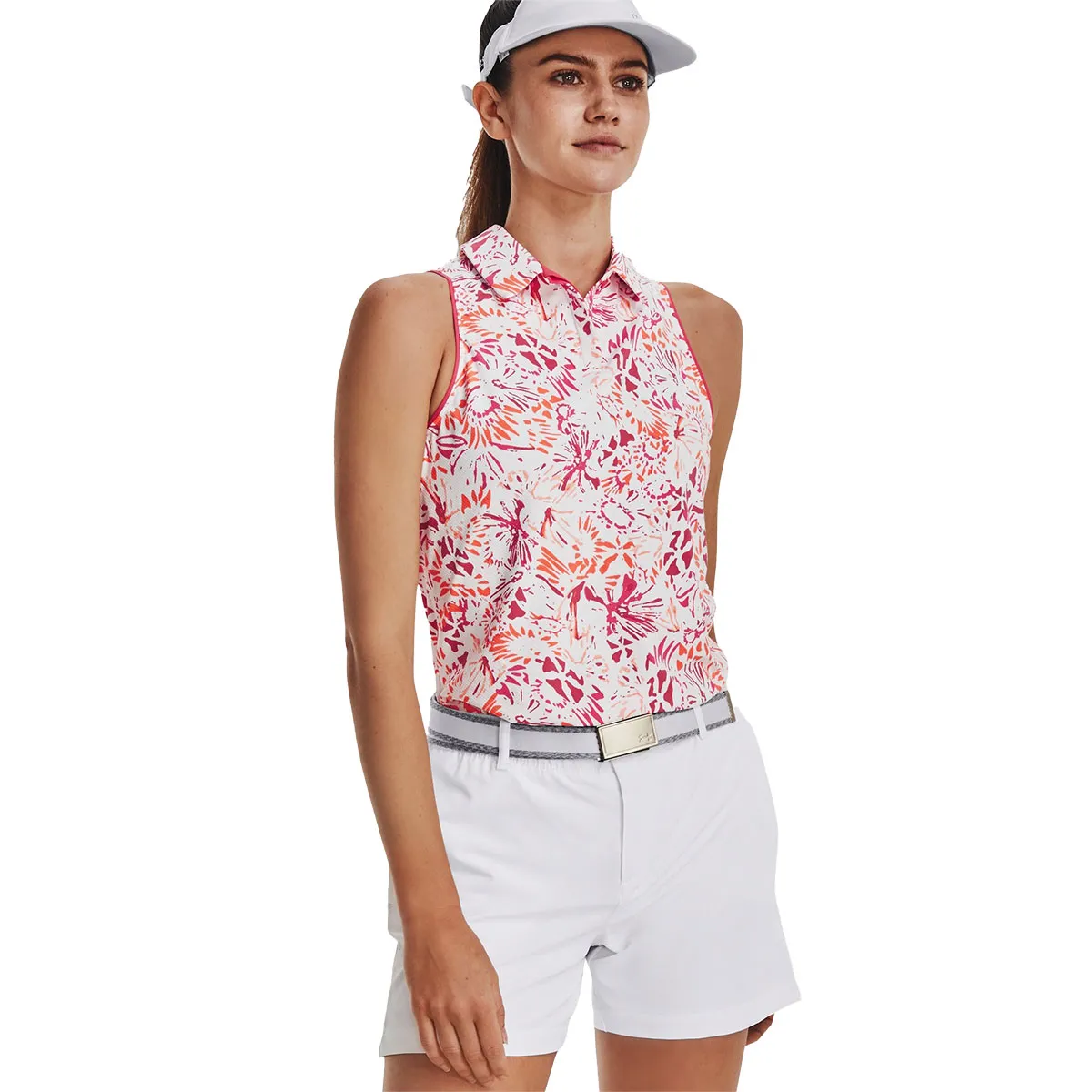 Under Armour Ladies Iso-Chill Sleeveless Golf Polo Shirt