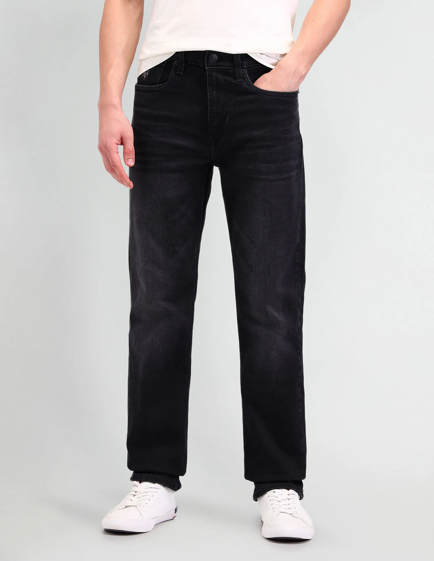 U.S. Polo Assn. Denim Co. Harold Slim Straight Fit Black Jeans