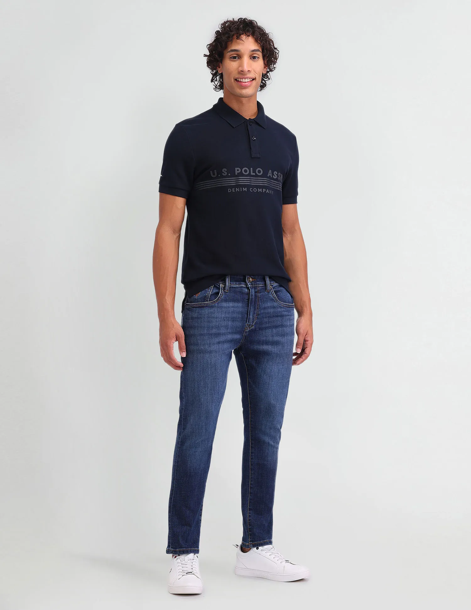 U.S. Polo Assn. Denim Co. Henry Tapered Fit Blue Jeans