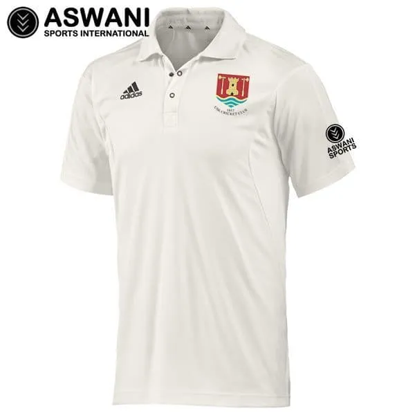 Usk Cricket Club Adidas Elite Playing Shirt, Short Sleeve (Youth)