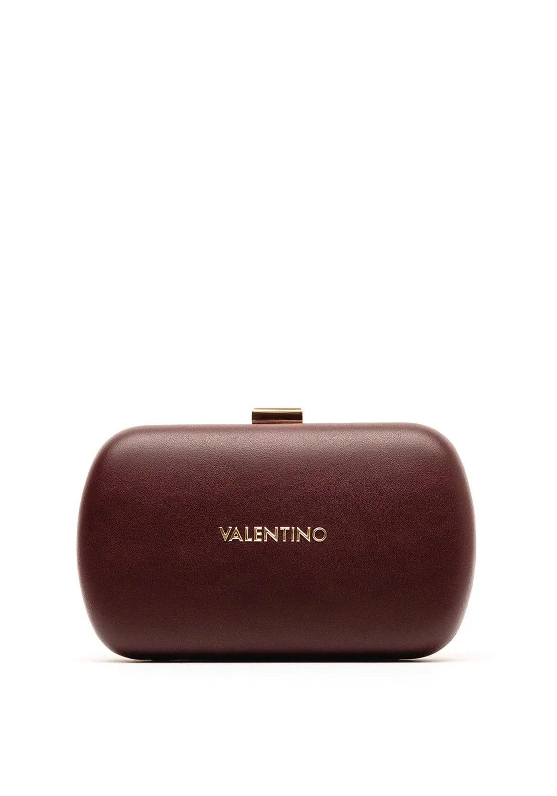 Valentino Aroma Logo Clutch Bag, Wine