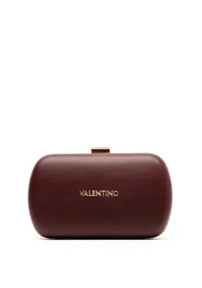 Valentino Aroma Logo Clutch Bag, Wine