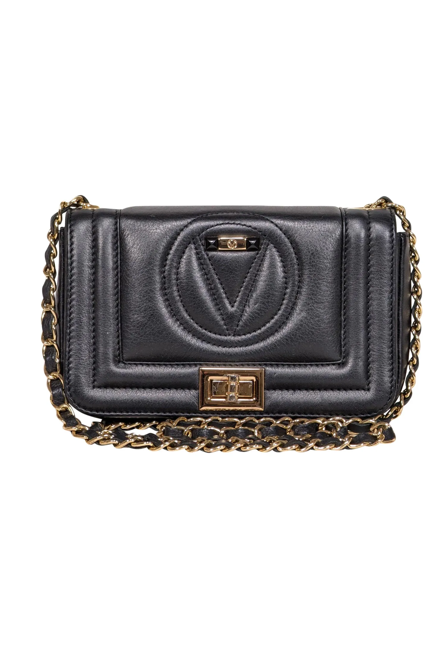 Valentino by Mario Valentino - Black Leather Crossbody Bag