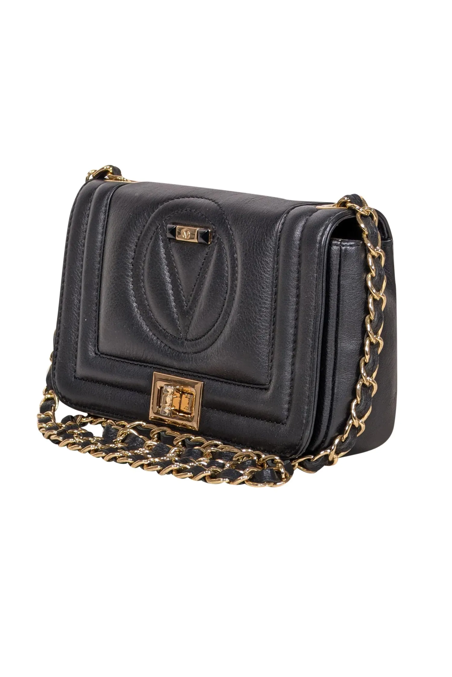 Valentino by Mario Valentino - Black Leather Crossbody Bag