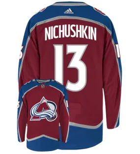 Valeri Nichushkin Colorado Avalanche Adidas Authentic Home NHL Hockey Jersey     